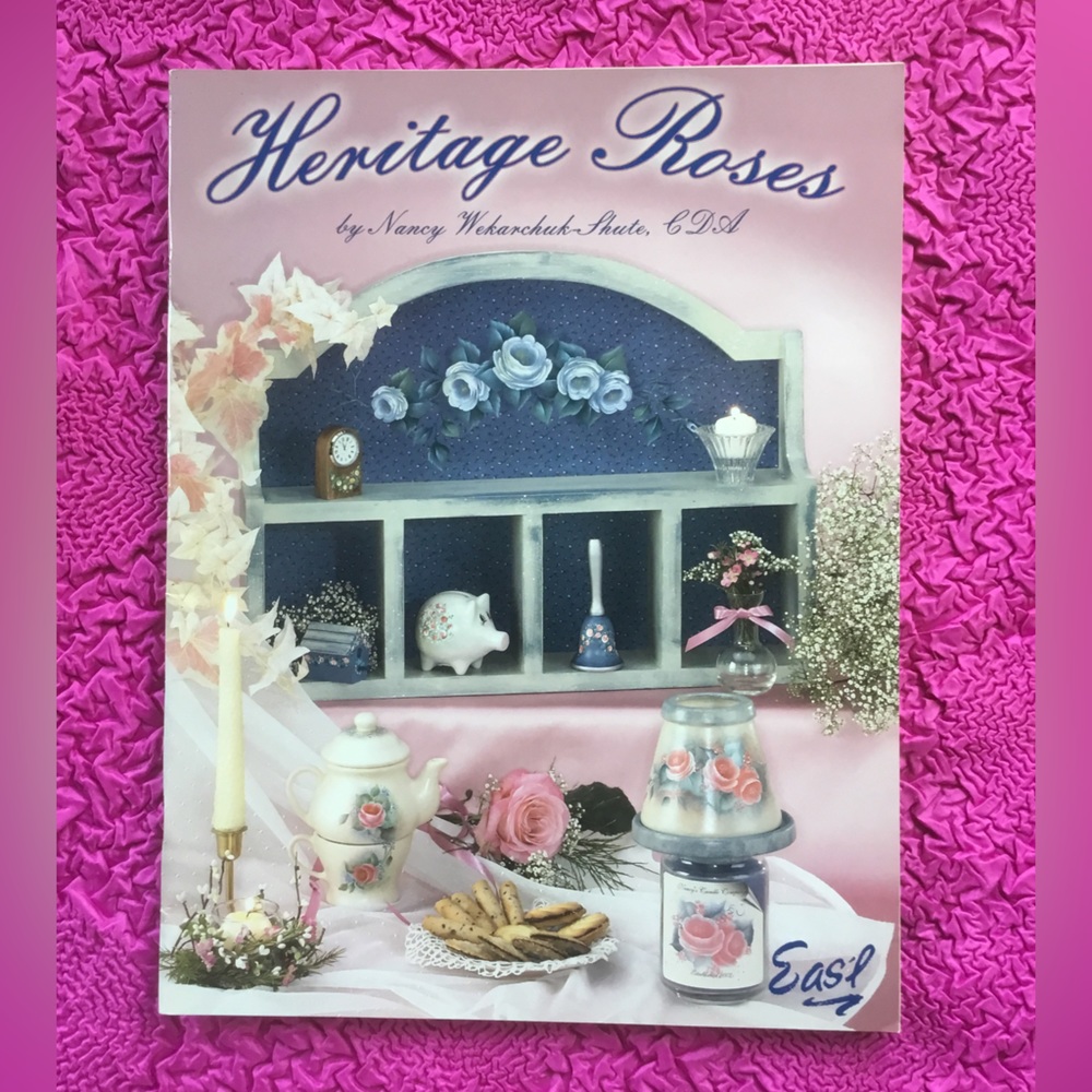 Heritage Roses Flower Painting Book by Nancy Shute Paperback PB  GUC